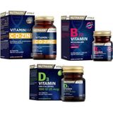 Nutraxin Vitamin Max ( C ,d , Zinc ) 60 Tablet B12 Vitamini 1000 Mcg 60 Tablet D3 Vitamini 120 Tablet