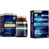 Nutraxin Vitamin Max ( C ,d , Zinc ) 60 Tablet + Probiota (Özel Probiyotik Desteği) 60 Tablet - Sade