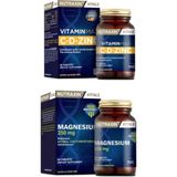 Nutraxin Vitamin Max(C Vitamini,d Vitamini ve Çinko Takviyesi) 60 Tablet+ Magnezyum Takviyesi 250MG 60 Tablet