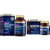 Nutraxin Women's Multi Vitamin Complex 60 Tablet & Biotin 5000 Mg 30 Tablet - Ada Çayı