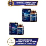 Nutraxin Women's Multivitamin Complex ve Nutraxin Nutraxin Men's Multivitamin Complex - Aromasız