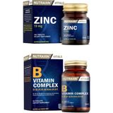 Nutraxin Zinc 15 Mg 100 Tablet + B Vitamin Complex 60 Tablet - Sade