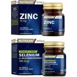 Nutraxin Zinc 15 Mg 100 Tablet + Selenium 100MCG 100 Tablet - --