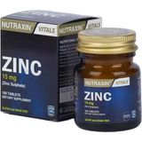 Nutraxin Zinc Sulphate Sülfat 15 Mg 100 Tablet Çinko Sülfat İçeren Takviye Edici Gıda Türkiye Menşeli