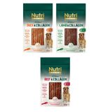 Nutri Canin 3 Çeşit Karma Kolajenli Tahılsız Köpek Et Ödülü 80 Gr. X 3 Adet