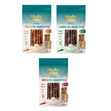 Nutri Canin 3 Çeşit Karma Sargılı Kolajen Çubuk Tahılsız Köpek Et Ödülü 80 Gr. X 3 Adet