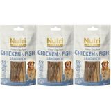 Nutri Canin 80GR Tahılsız Tavuk Balık Etli Sandvic Köpek Ödülü 80GR 3 Adet