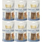 Nutri Canin 80gr Tahılsız Tavuk Balık Etli Sandvic Köpek Ödülü 80gr 6 Adet