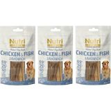 Nutri Canın Chicken Fish 3 Adet Tavuk Balık Köpek Ödülü 80 gr