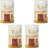 Nutri Canin Chicken Tahılsız %95 Tavuklu 4x80 gr Köpek Ödülü