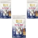 Nutri Canin Dental Twist Biftekli Diş Sağlığı Köpek Ödülü 3x80 gr Köpek Ödülü