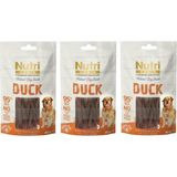 Nutri Canin Duck 3 Adet %95 Ördek Etli Köpek Ödülü 80 gr - Kahverengi
