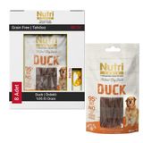 Nutri Canin Duck Tahılsız %95 Ördekli 8x80 gr Köpek Ödülü