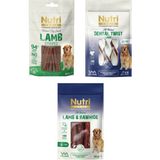 Nutri Canin Fileto + Dental + Rawhide Karma Kuzu Etli Köpek Ödülü 80 Gr. 3 Lü Paket