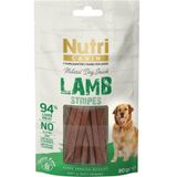 Nutri Canin Kuzulu Şeritler Köpek Ödülü,%94 Kuzu Eti, Tahılsız, 80 gr