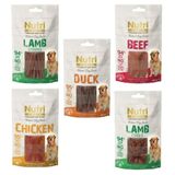 Nutri Canin Natural Dog Snack Tahılsız 5 Çeşit 5x80 gr Köpek Ödül