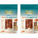 Nutri Canin Ördek Eti Sargılı Kolajen Çubuk Tahılsız Köpek Et Ödülü 80 Gr. X 2 Adet