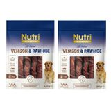 Nutri Canin Rawhide Geyik Eti Sargılı Kemik Köpek Ödülü 120 Gr. X 2 Adet