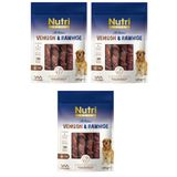 Nutri Canin Rawhide Geyik Eti Sargılı Kemik Köpek Ödülü 120 Gr. X 3 Adet