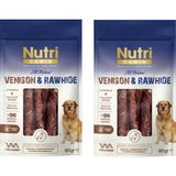 Nutri Canin Rawhide Geyik Eti Sargılı Kemik Köpek Ödülü 80 Gr. X 2 Adet