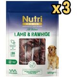 Nutri Canin Rawhide Kuzu Eti Sarili Orta/büyük Irk Köpek Kemik Ödülü 120 gr x 3 Adet
