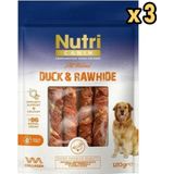 Nutri Canin Rawhide Ördek Eti Sarili Orta/büyük Irk Köpek Kemik Ödülü 120 gr x 3 Adet