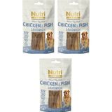 Nutri Canin Sandwich Tavuk ve Balıklı Fileto Tahılsız Köpek Ödülü 80 Gr. x 3 Adet
