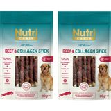 Nutri Canin Sığır Eti Sargılı Kolajen Çubuk Tahılsız Köpek Et Ödülü 80 Gr. X 2 Adet