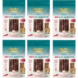 Nutri Canin Sığır Eti Sargılı Kolajen Çubuk Tahılsız Köpek Et Ödülü 80 Gr. X 6 Adet