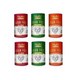 Nutri Canin Tahılsız Karma Köpek Konserve Maması, 400 gr x 6 Adet, Sığır Eti, Kuzu, Somon ve Ördek