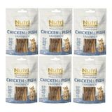 Nutri Feline 6 Adet %95 Tavuk ve Balık Etli Snack 50 gr Kedi Ödül Maması