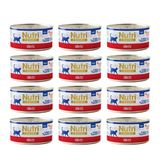 Nutri Feline Adult Pate 70Gr Sığır Etli 12Adet Yaş Yetişkin Kedi Maması