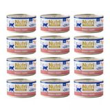 Nutri Feline Adult Pate 70Gr Ton Balıklı & Somonlu 12Adet Yaş Yetişkin Kedi Maması