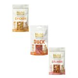 Nutri Feline Mix Kedi Ödül Maması 3x50g (Peynirli Tavuk,%95 Ördek, Somonlu)