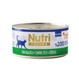 Nutri Feline Mousse Ton Balıklı Tavuk Etli ve Ciğerli 70 gr Prebiyotikli Yetişkin Kedi Konservesi