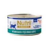 Nutri Feline Okyanus Balıklı ve Midyeli Tahılsız Prebiyotikli Ezme 70 gr Yetişkin Kedi Konservesi