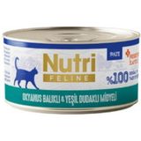 Nutri Feline Okyanus Balıklı Yeşil Dudaklı Midyeli Probiyotikli 70 gr Yetişkin Kedi Konservesi