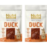 Nutri Feline Ördek Etli Tahılsız Kedi Ödülü 50 gr x 2 Adet Yetişkin Kedi İçin Lezzetli Ödül