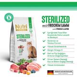 Nutri Feline Sterilised Kuzu Etli Kısırlaştırılmış Yetişkin Kedi Maması 10 Kg (Orijinal Kapalı Paket)