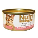 Nutri Feline Tahılsız Ton Balıklı Somonlu Kedi 85x12 Adet Konserve Kedi Maması