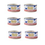 Nutri Feline Tahılsız Ton Balıklı Ve Somonlu Pate Kedi Konservesi 70 Gr X 6 Adet - Doğal Ezme Yaş Mama