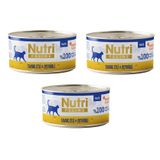 Nutri Feline Tavuk Etli ve Peynirli Pate Tahılsız Yetişkin Kedi Konservesi 70 Gr. X 3 Adet