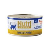 Nutri Feline Tavuk Etli ve Peynirli Tahılsız Prebiyotik İlaveli Ezme 70 gr Yetişkin Kedi Konservesi
