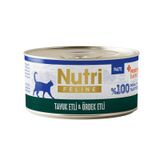 Nutri Feline Tavuk ve Ördek Etli Tahılsız Prebiyotik İlaveli Ezme 70 gr Yetişkin Kedi Konservesi