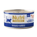 Nutri Feline Ton Balıklı ve Karidesli Tahılsız 70 gr Kedi Konservesi