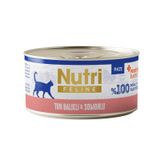 Nutri Feline Ton Balıklı ve Somonlu Tahılsız Prebiyotik İlaveli Ezme 70 gr Yetişkin Kedi Konservesi