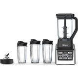 Nutri Ninja Countertop Blender ile 1600-WATT Auto-Iq Boost Base With 88OZ Total Crushing Sahaer, (2) 24 ve 1 16OZ Cups With Spout Lids (BL2013) - Siyah