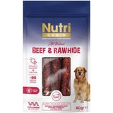 Nutri Rawhide Dana Eti Sarılı Kemik Köpek Ödülü 80 gr