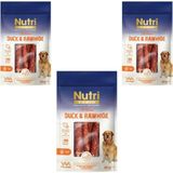 Nutri Rawhide Ördek Eti Sarılı Kemik Köpek Ödülü 80 gr x 3 Adet