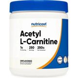 Nutricost Acety L-Carnitine 250 gr -250 Servis - Aromasız